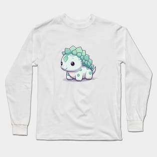 Kawaii Ankylosaurus Long Sleeve T-Shirt